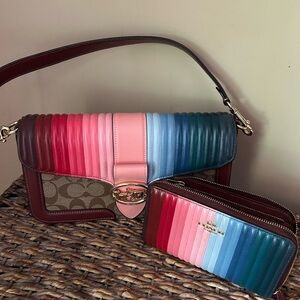 Coach handbag with wallet